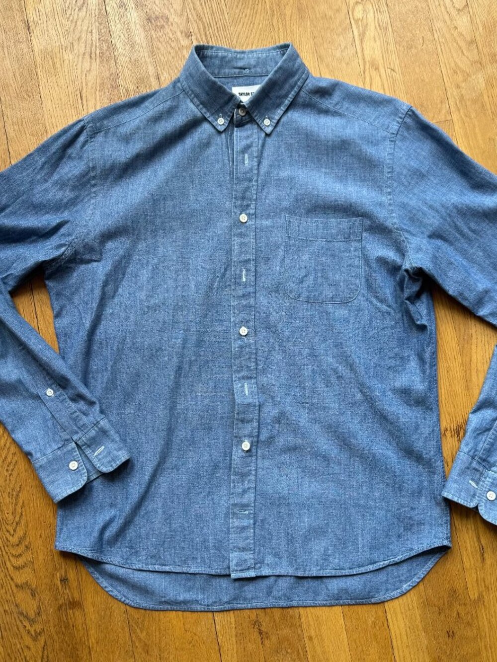 Taylor Stitch Chambray Shirt Size 42 Large